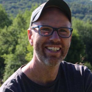 Bearded middle aged man in the great outdoors.